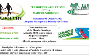 2ème RENDEZ-VOUS de la Marche Nordique à DOUCHY
