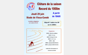 record du 1000m