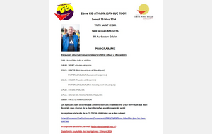  2ème kidathlon JL Tison  Trith Saint Léger 