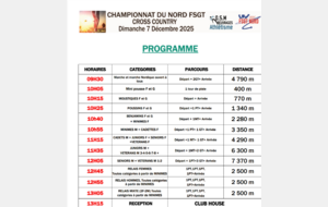 Marche et Championnat départemental cross Beuvrages